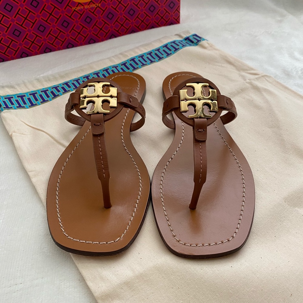 Tory Burch Mini Miller Leather Thong - Picture 3 of 12